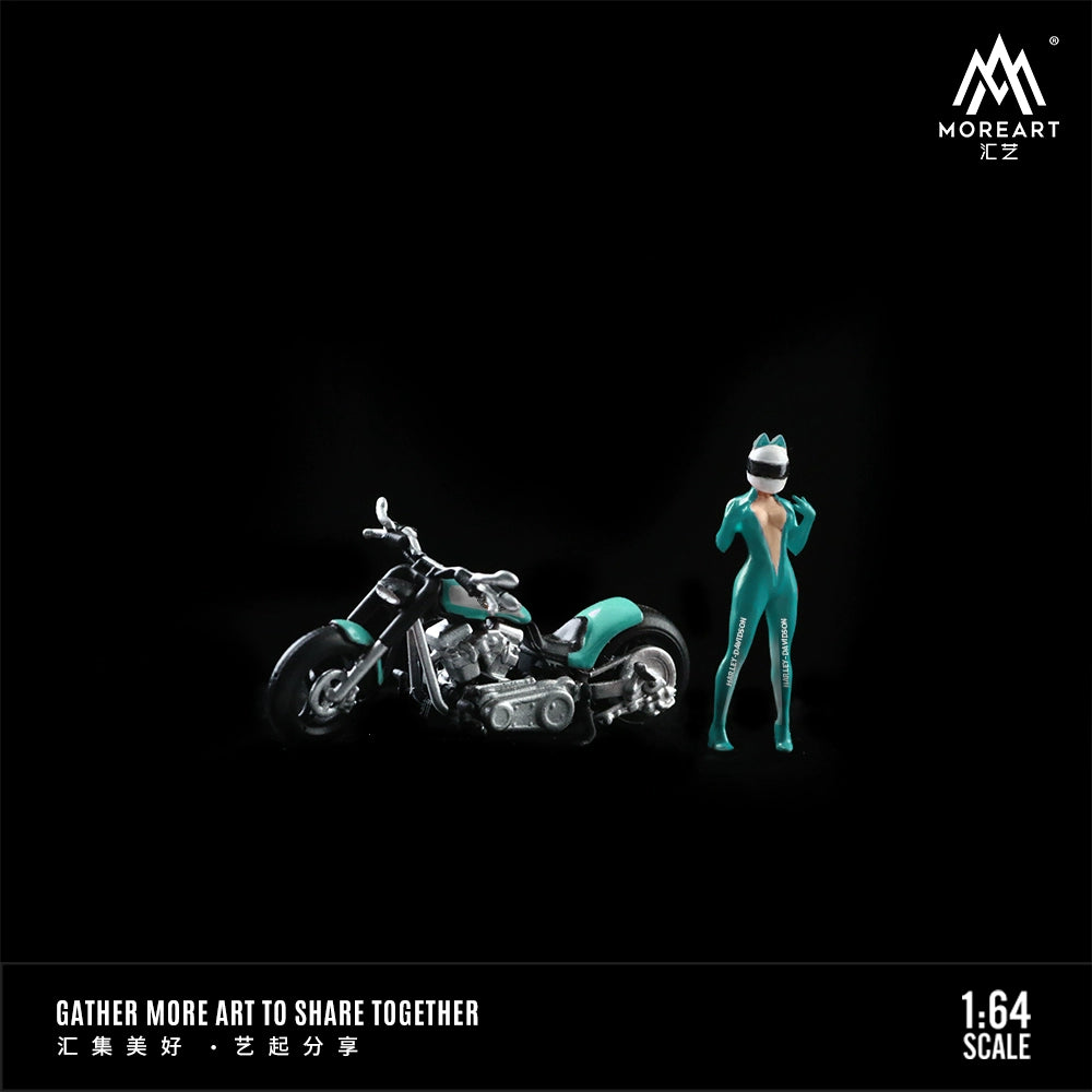 MoreArt Combo người đẹp anime và xe phân khối lớn 1/64
