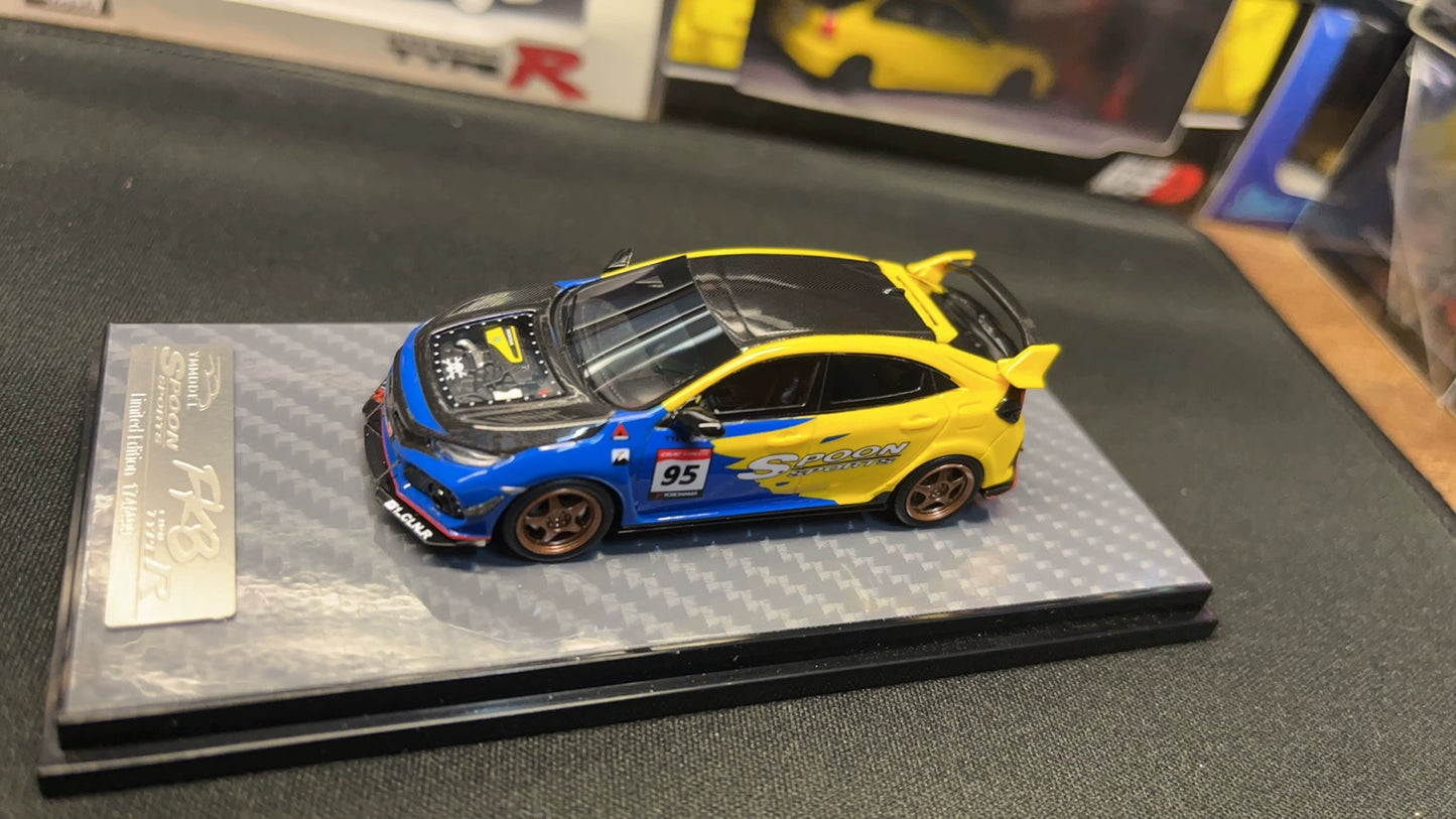 Mô hình xe Hobby Japan 1/64 Honda Civic Type R FK8 SPOON Resin