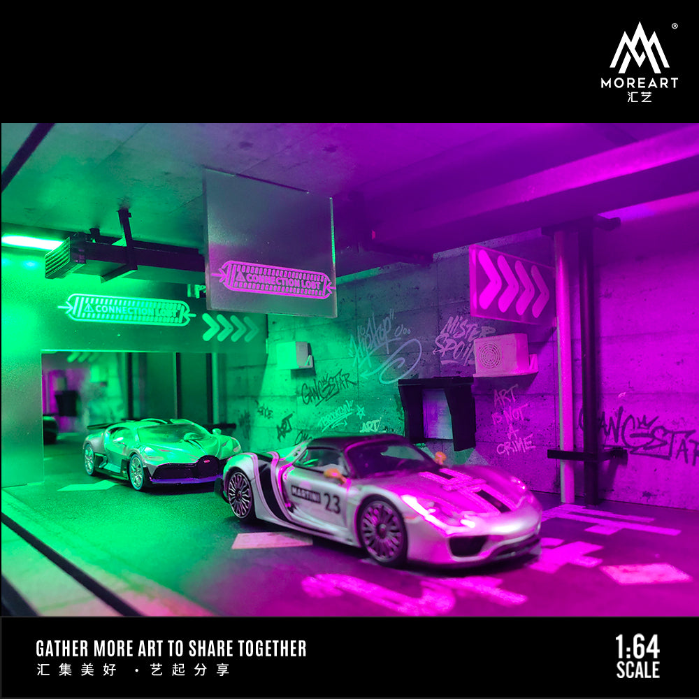 MoreArt 914305 diorama Cyberpunk series bản lắp ghép có đèn chiếu sáng 1/64