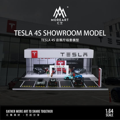 MoreArt Tesla 4S Showroom có đèn chiếu sáng 1/64