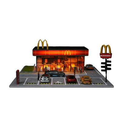 MoreArt cửa hàng McDonald và figure nhân viên của hãng 1/64