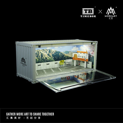 TimeBox x MoreArt Intitial D container bãi đỗ xe 1/64