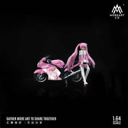 MoreArt Combo người đẹp anime và xe phân khối lớn 1/64