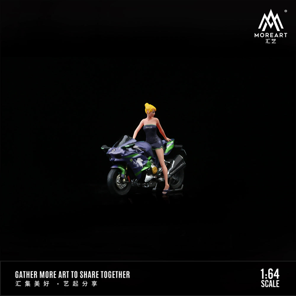 MoreArt Combo người đẹp anime và xe phân khối lớn 1/64