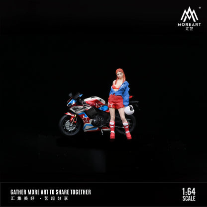 MoreArt Combo người đẹp anime và xe phân khối lớn 1/64