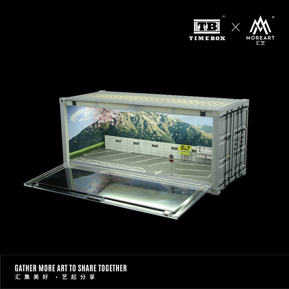 TimeBox x MoreArt Intitial D container bãi đỗ xe 1/64