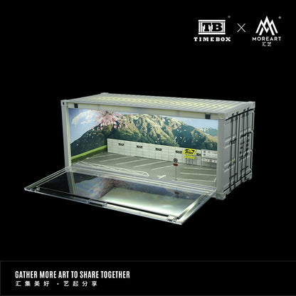 TimeBox x MoreArt Intitial D container bãi đỗ xe 1/64