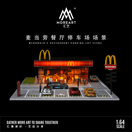 MoreArt cửa hàng McDonald và figure nhân viên của hãng 1/64