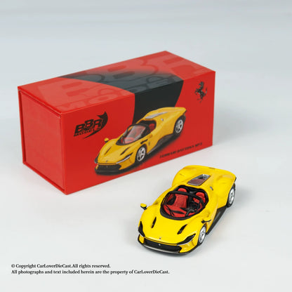 Mô hình xe BBR 1:64 Ferrari Daytona SP3 Giallo Modena