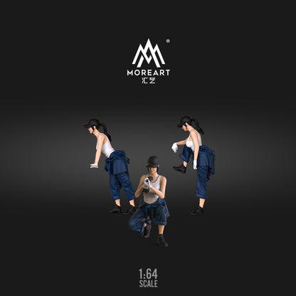 MoreArt Figures mô phỏng sửa xe 1/64