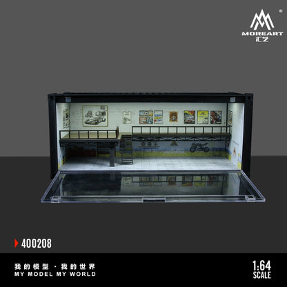 TimeBox x MoreArt Intitial D container bãi đỗ xe 1/64