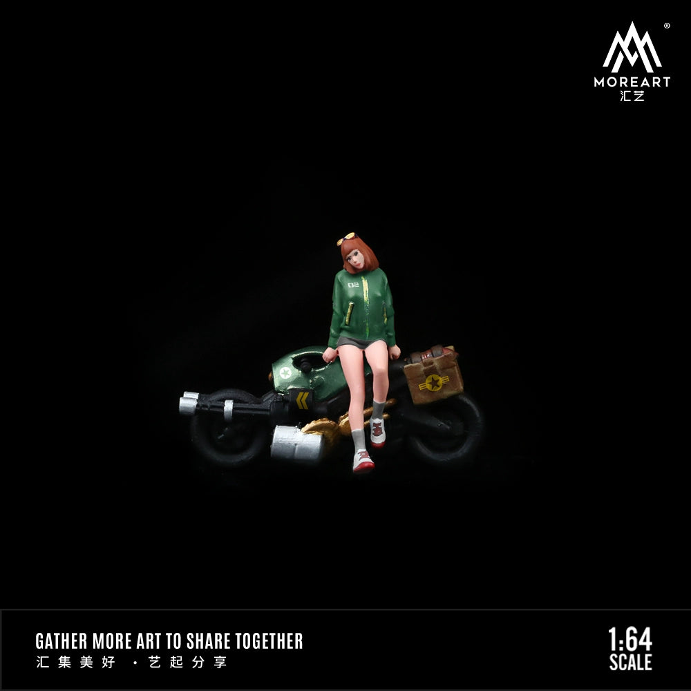 MoreArt Combo người đẹp anime và xe phân khối lớn 1/64