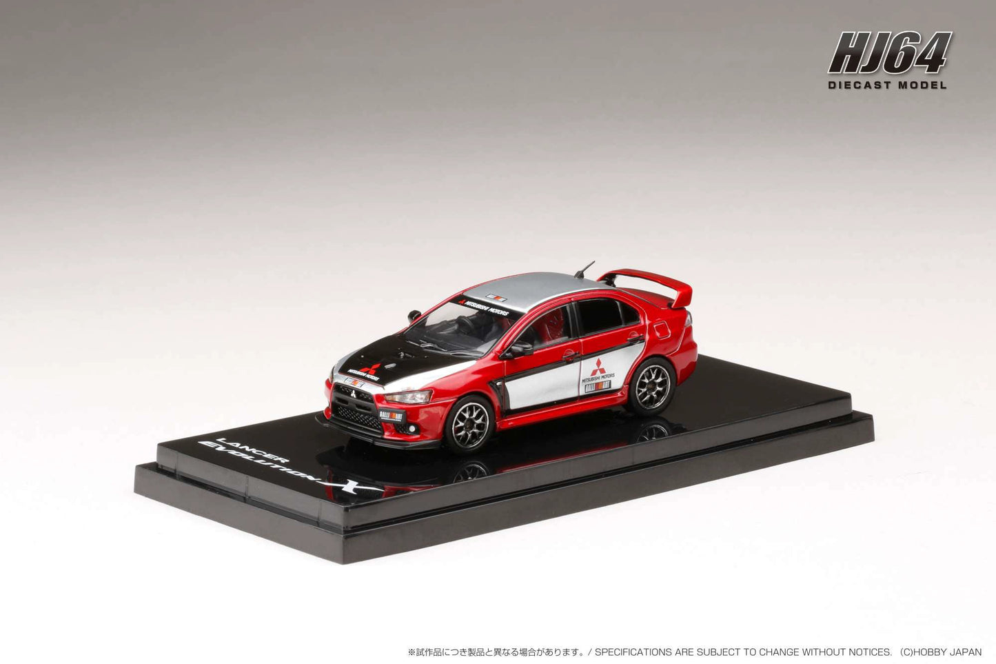 Mô hình xe Hobby Japan 1/64 Mitsubishi Evo10th generation with engine LANCER