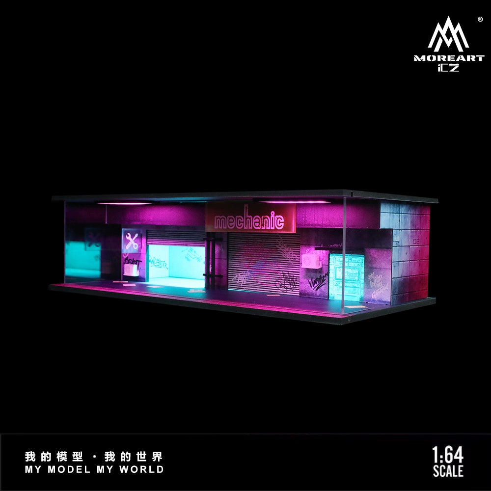 MoreArt 914305 diorama Cyberpunk series bản lắp ghép có đèn chiếu sáng 1/64