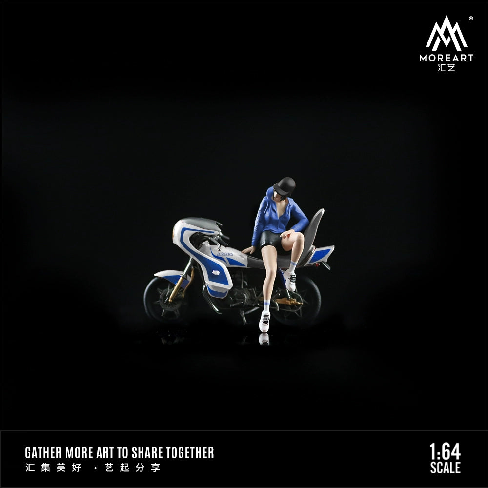 MoreArt Combo người đẹp anime và xe phân khối lớn 1/64