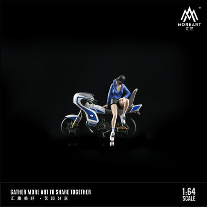 MoreArt Combo người đẹp anime và xe phân khối lớn 1/64