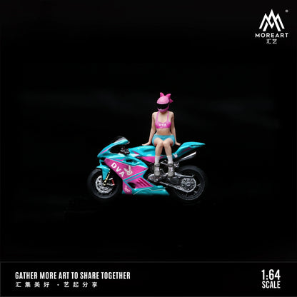 MoreArt Combo người đẹp anime và xe phân khối lớn 1/64