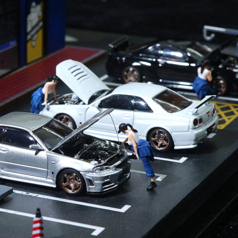 MoreArt Figures mô phỏng sửa xe 1/64