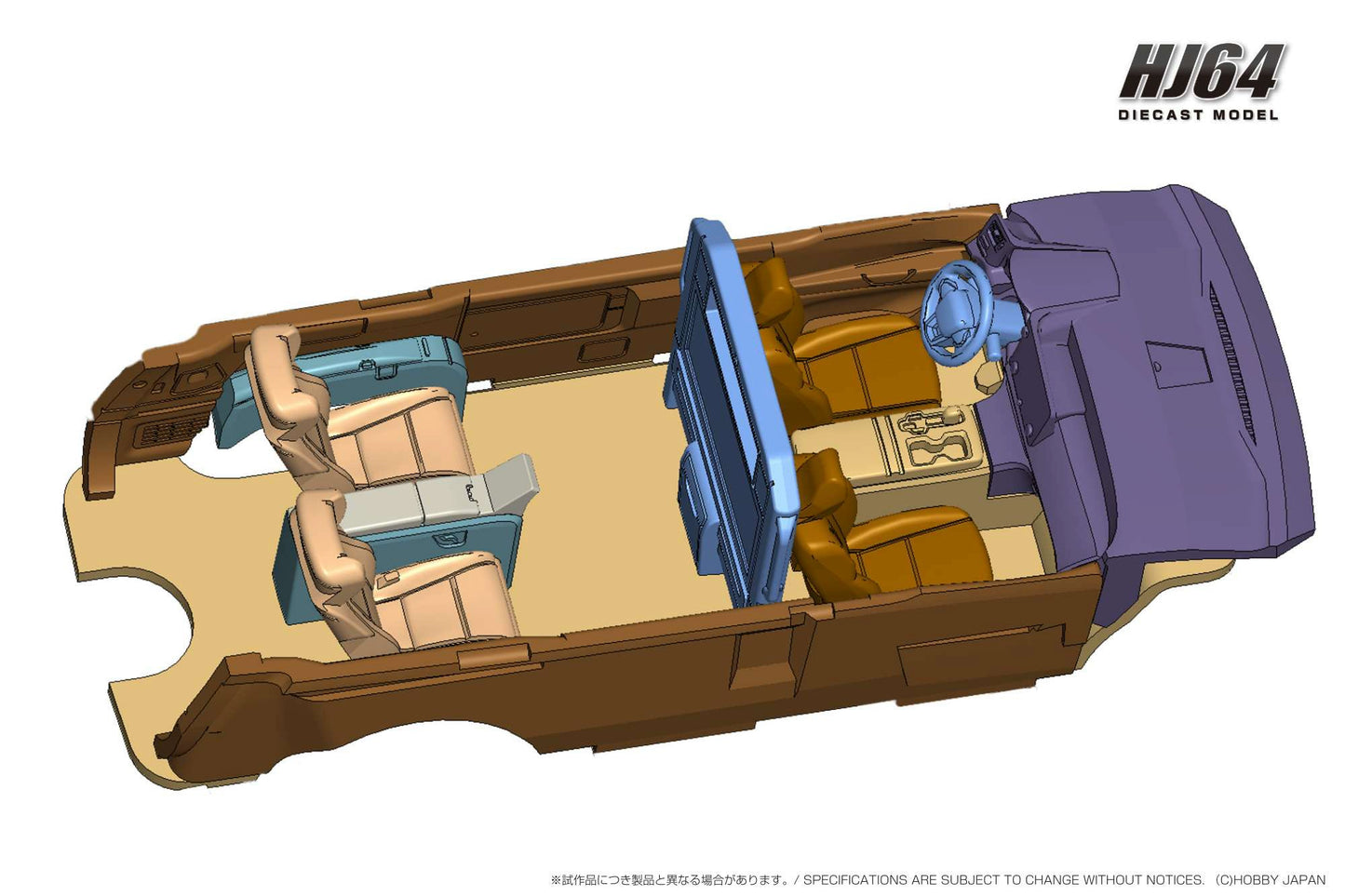 Mô hình xe Hobby Japan 1/64 Lexus LM500h MPV