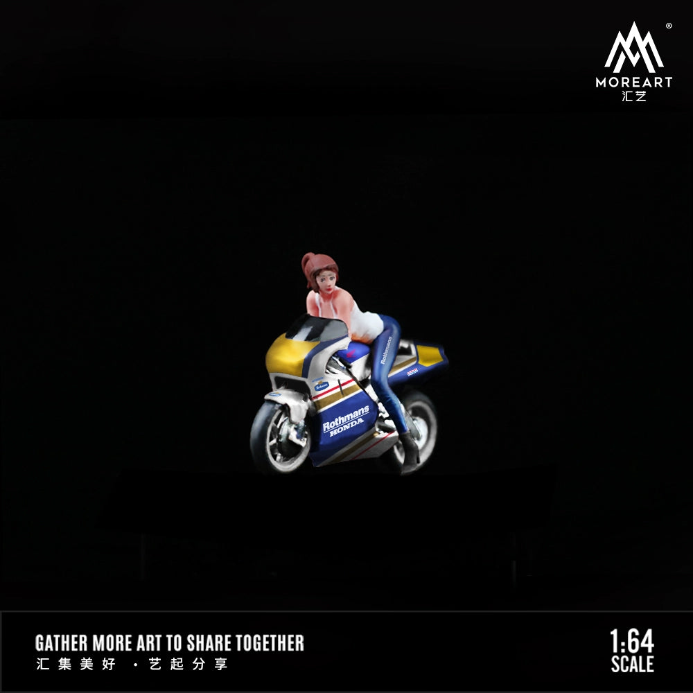 MoreArt Combo người đẹp anime và xe phân khối lớn 1/64