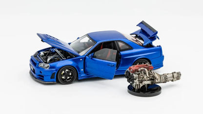 Mô hình xe PGM & One Model 1:43 Nissan Skyline Z-Tune in Metallic Blue Ordinary Version / PGM-430101A