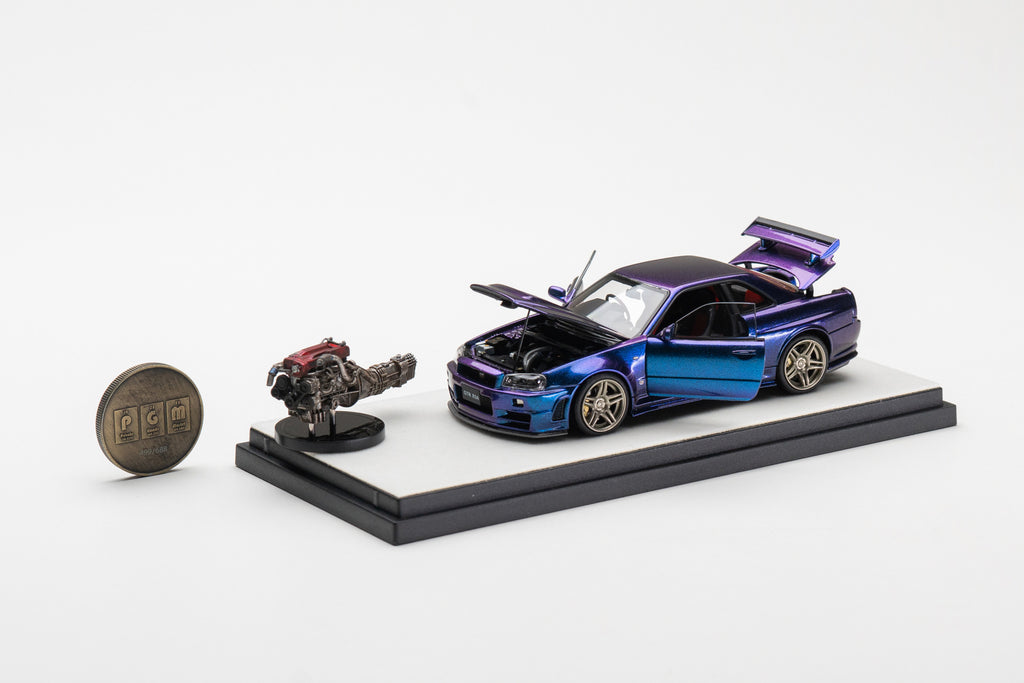 Mô hình xe PGM & One Model 1:43 Nissan Skyline Z-Tune in Chameleon Ordinary Version / PGM-430102A