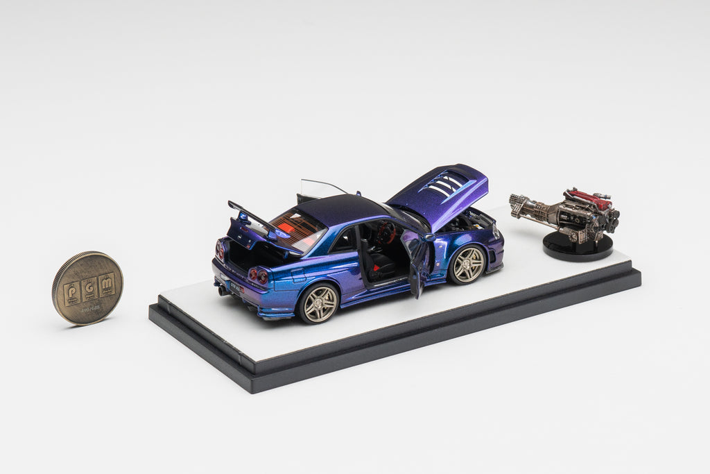 Mô hình xe PGM & One Model 1:43 Nissan Skyline Z-Tune in Chameleon Ordinary Version / PGM-430102A