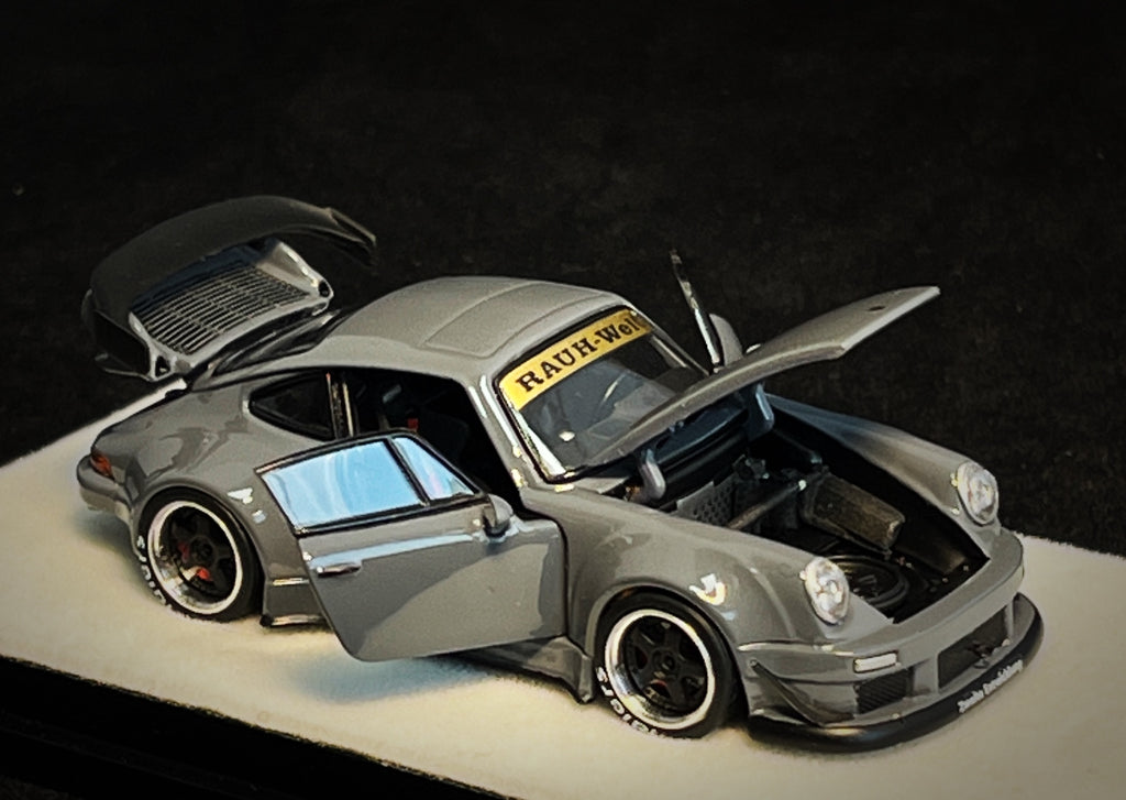 [PRE-ORDER] Mô hình xe PGM 1:64 Porsche 930 RWB in Cement Gray Regular Version / PGM-640208A