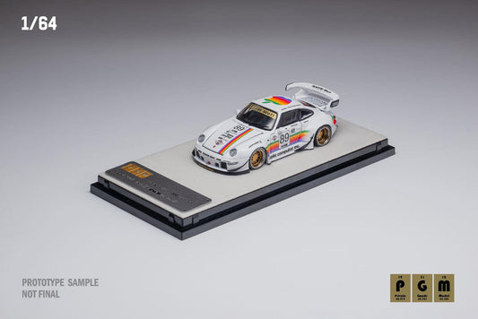 Mô hình xe PGM 1:64 Porsche 993 RWB Apple Regular Version / PGM-640311A