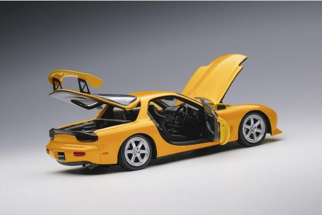 Mô hình xe PGM 1:64 Mazda RX-7 (FD3S) in Yellow Ordinary Version / PGM-640801A
