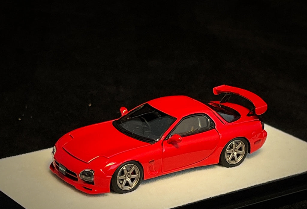 [PRE-ORDER] Mô hình xe PGM 1:64 Mazda RX-7 (FD3S) in Red Standard Square Base Version / PGM-640804A