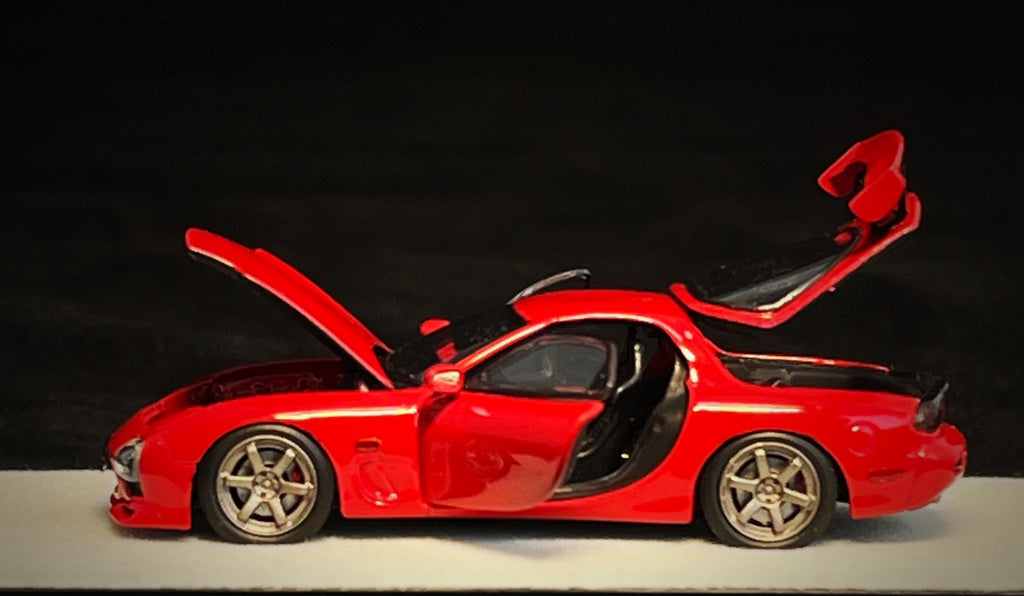 [PRE-ORDER] Mô hình xe PGM 1:64 Mazda RX-7 (FD3S) in Red Standard Square Base Version / PGM-640804A