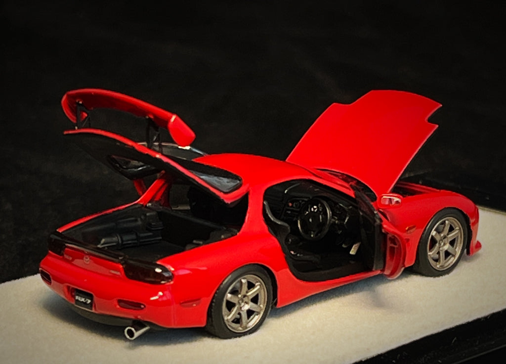 [PRE-ORDER] Mô hình xe PGM 1:64 Mazda RX-7 (FD3S) in Red Standard Square Base Version / PGM-640804A
