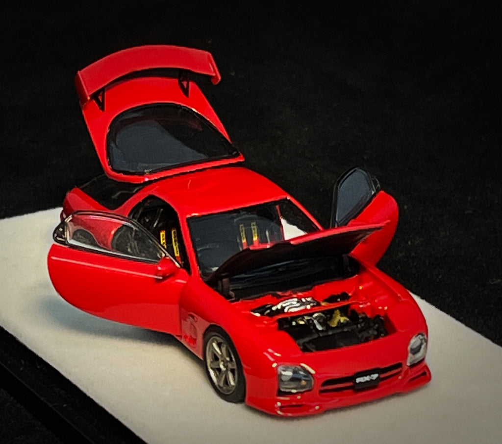 [PRE-ORDER] Mô hình xe PGM 1:64 Mazda RX-7 (FD3S) in Red Standard Square Base Version / PGM-640804A