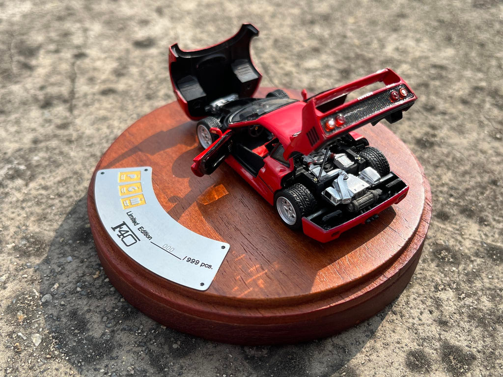 Mô hình xe PGM 1:64 Ferrari F40 Luxury Version in Red / PGM-640901B