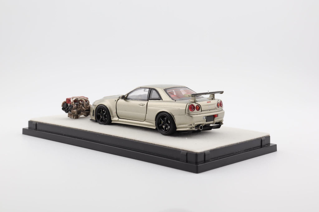 Mô hình xe PGM & One Model 1:64 Nissan Skyline Z-Tune in Millennium Jade Ordinary Version / PGM-641001A