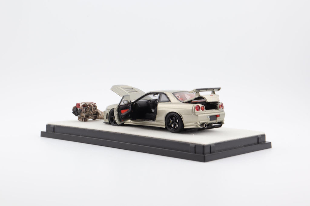 Mô hình xe PGM & One Model 1:64 Nissan Skyline Z-Tune in Millennium Jade Ordinary Version / PGM-641001A