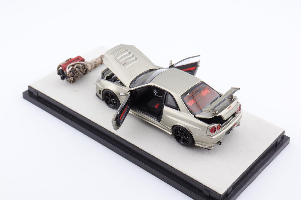 Mô hình xe PGM & One Model 1:64 Nissan Skyline Z-Tune in Millennium Jade Ordinary Version / PGM-641001A