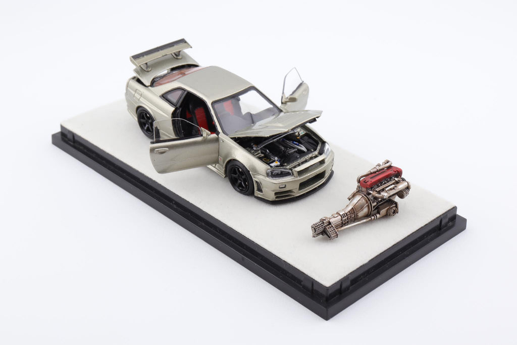 Mô hình xe PGM & One Model 1:64 Nissan Skyline Z-Tune in Millennium Jade Ordinary Version / PGM-641001A