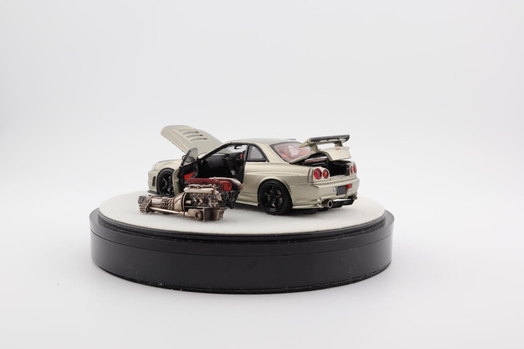 Mô hình xe PGM & One Model 1:64 Nissan Skyline Z-Tune in Millennium Jade Luxury Version / PGM-641001B