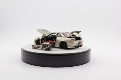 Mô hình xe PGM & One Model 1:64 Nissan Skyline Z-Tune in Millennium Jade Luxury Version / PGM-641001B