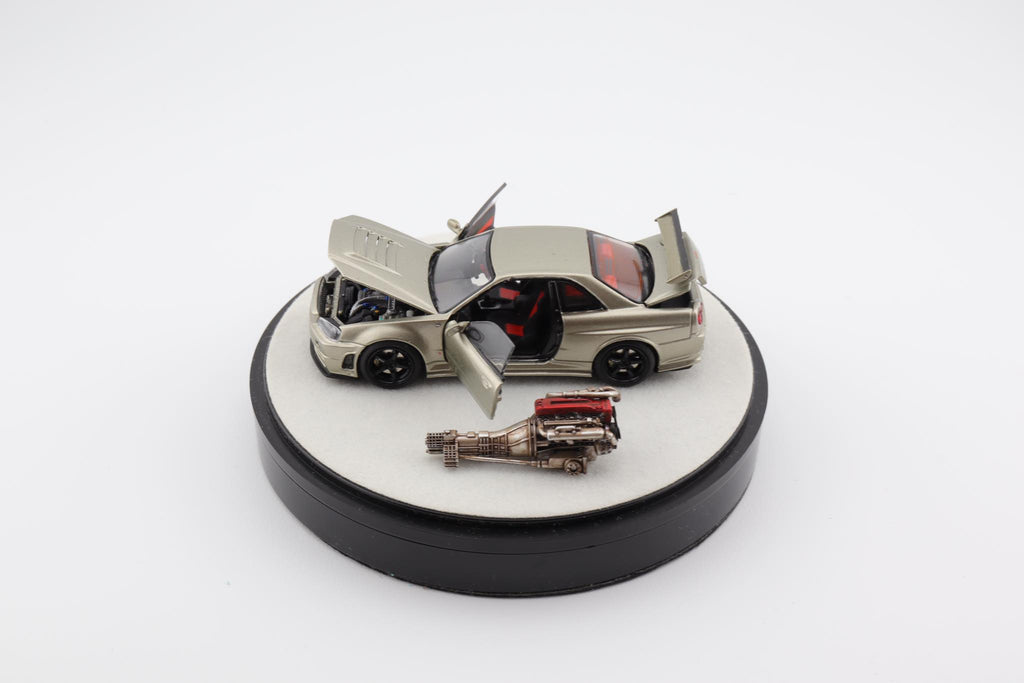 Mô hình xe PGM & One Model 1:64 Nissan Skyline Z-Tune in Millennium Jade Luxury Version / PGM-641001B