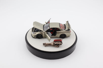 Mô hình xe PGM & One Model 1:64 Nissan Skyline Z-Tune in Millennium Jade Luxury Version / PGM-641001B