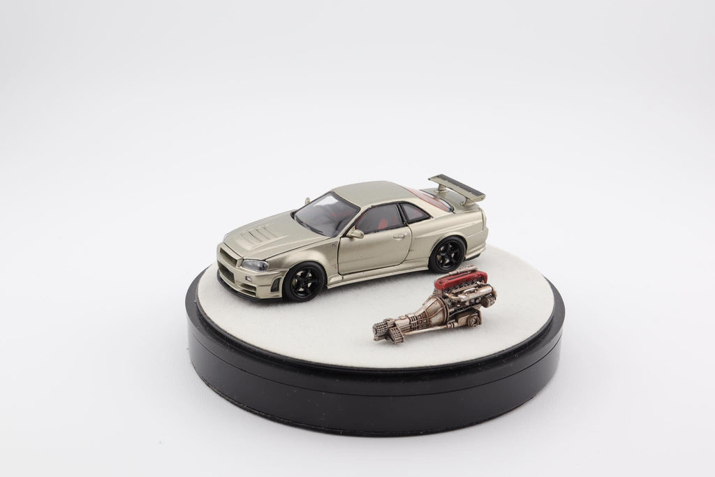 Mô hình xe PGM & One Model 1:64 Nissan Skyline Z-Tune in Millennium Jade Luxury Version / PGM-641001B