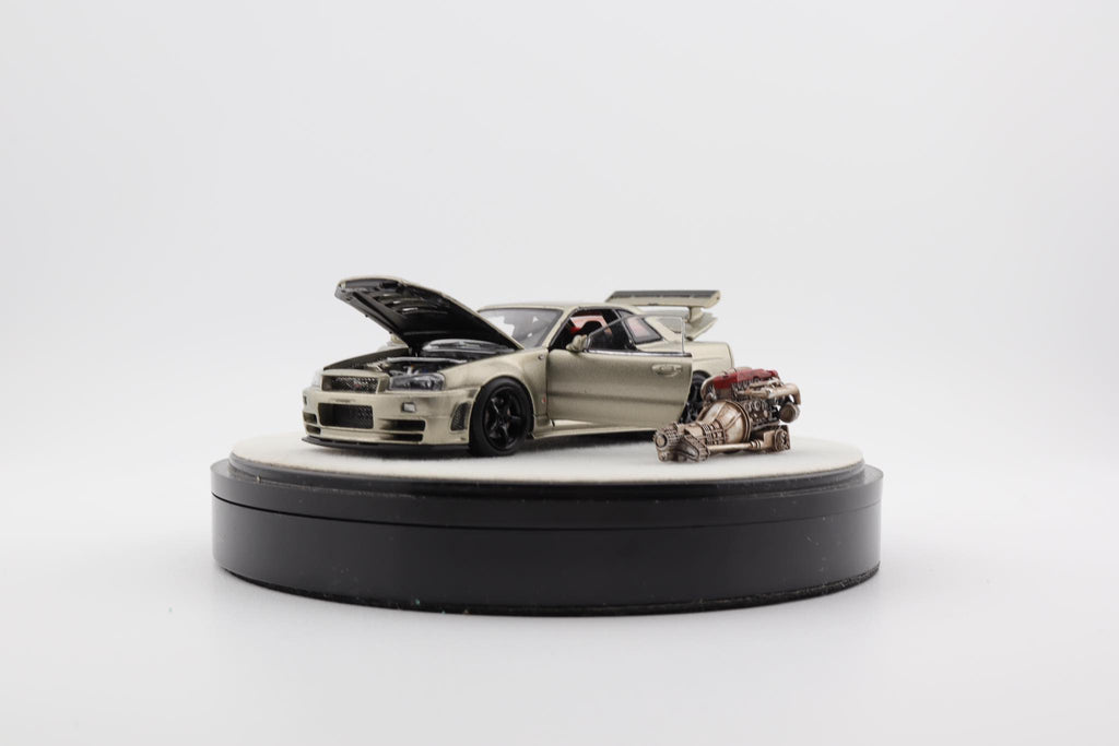 Mô hình xe PGM & One Model 1:64 Nissan Skyline Z-Tune in Millennium Jade Luxury Version / PGM-641001B