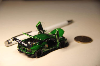Mô hình xe PGM 1:64 Lamborghini Aventador LP700 Liberty Walk Metallic Green Luxury Edition / PGM-LAMBO-GREEN-1