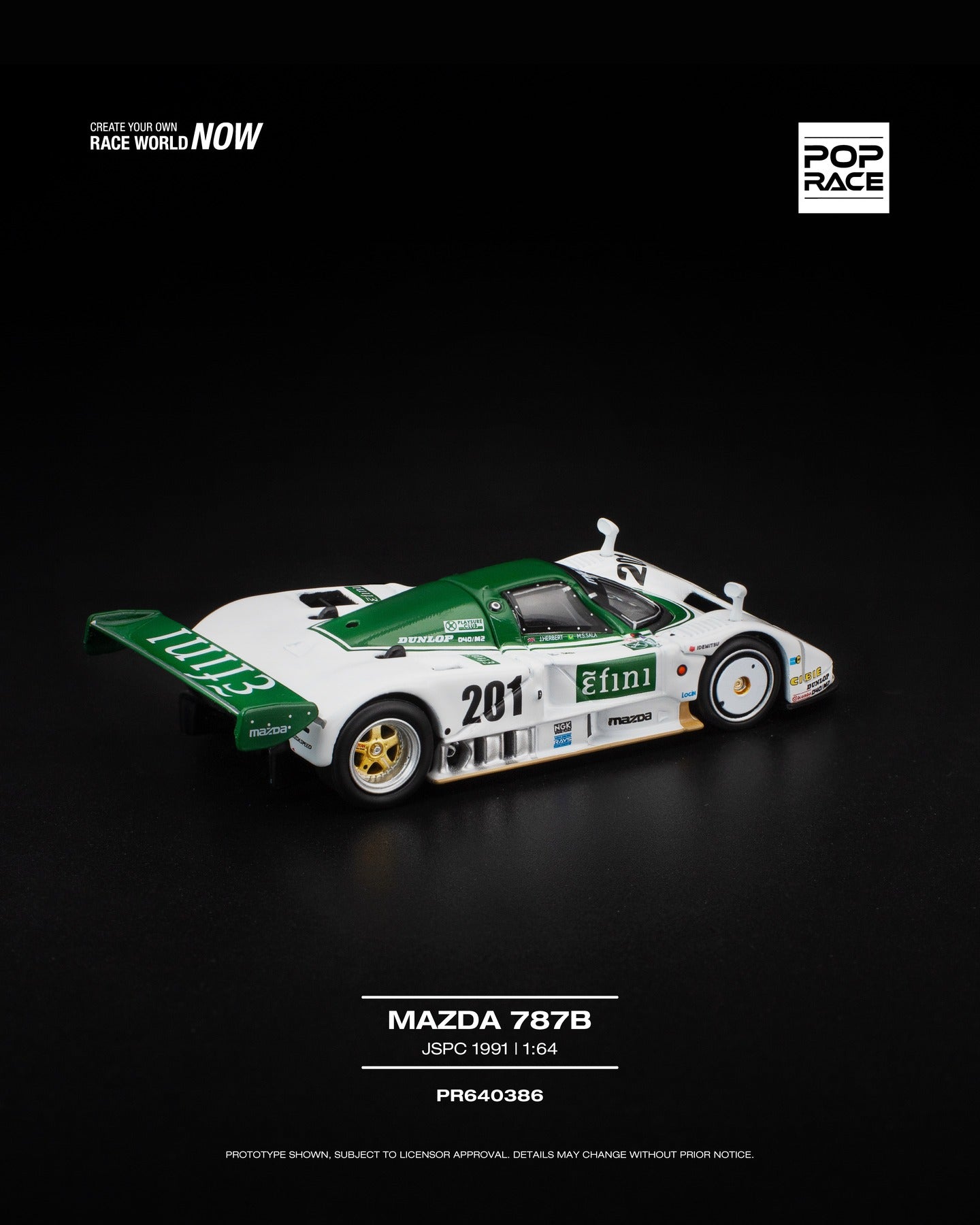 [Mocus Bán lượt mua trước] Sắp ra  mắt mô hình xe POPRACE 1:64 Mazda 787b Jspc 1991 #386