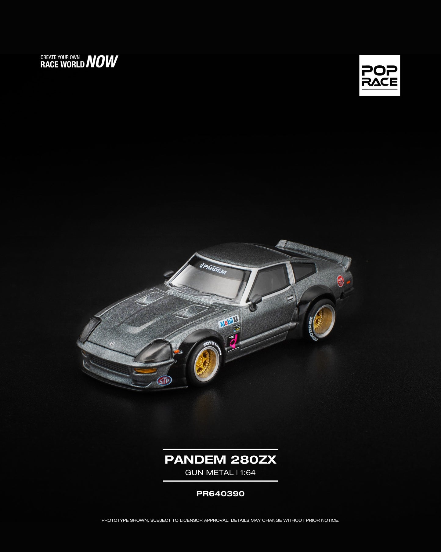 [Mocus Bán lượt mua trước] Sắp ra mắt tháng Q1/2026 mô hình xe POPRACE 1:64 Nissan 280 ZX Rocket bunny #390