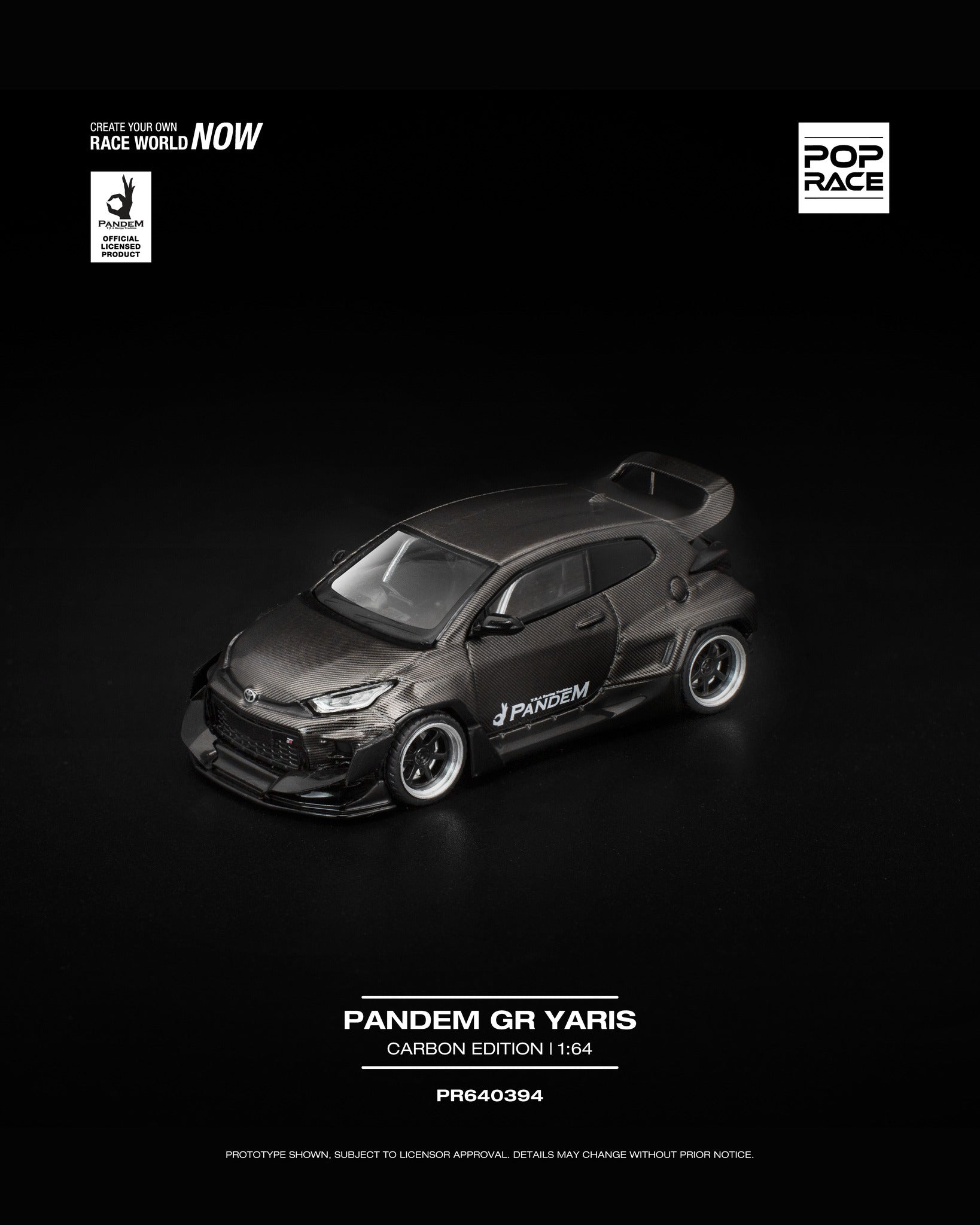 [Mocus Bán lượt mua trước] Sắp ra mắt tháng Q1/2026 mô hình xe POPRACE 1:64 Toyota Gr Yaris Rocket bunny #394