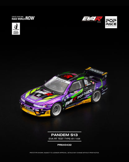 [Mocus Bán lượt mua trước] Sắp ra mắt tháng Q1/2026 mô hình xe POPRACE 1:64 Nissan S13 R EVA #432